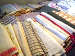 cotton-wool and silk cloths - home spun and woven